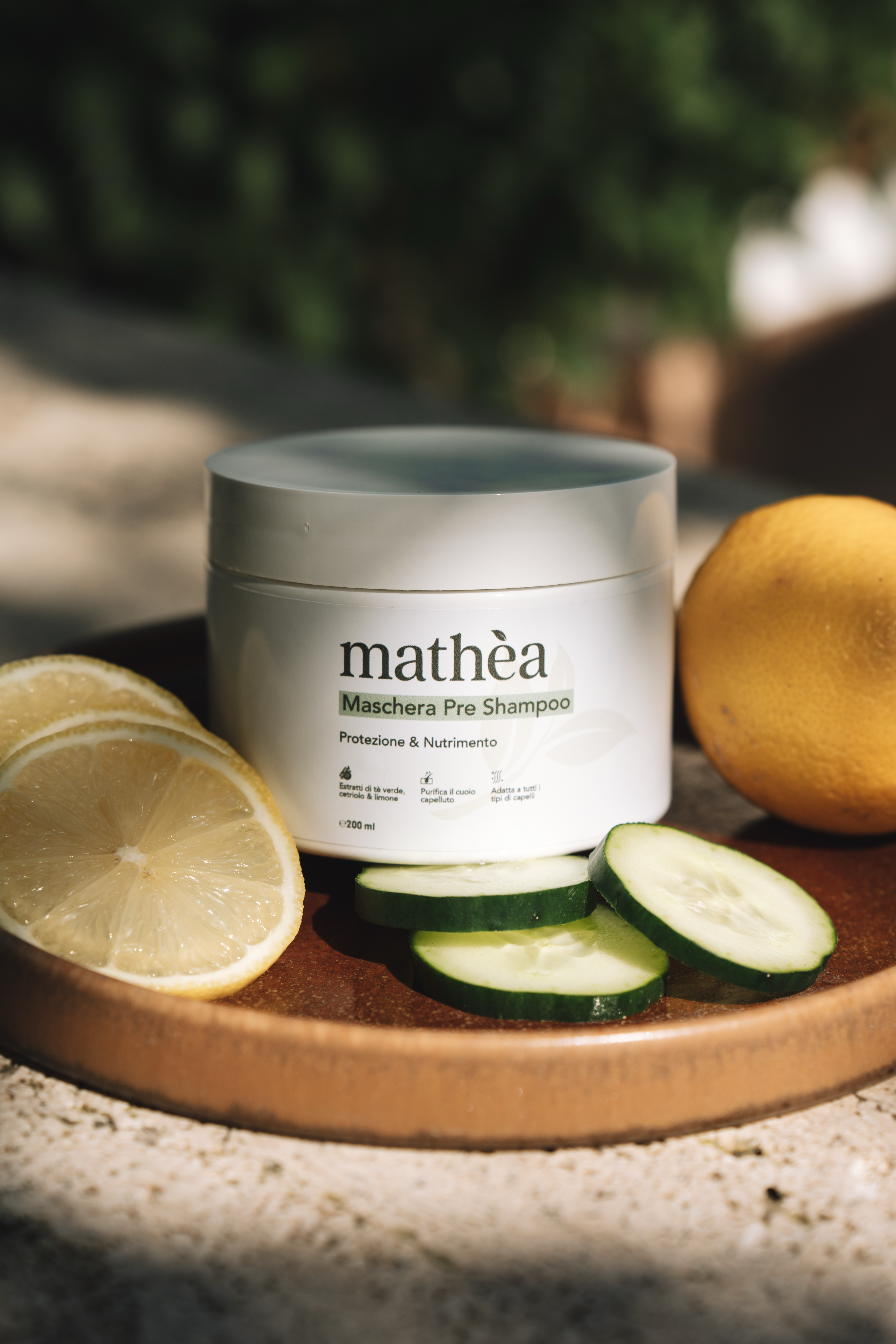 Maschera Pre Shampoo Mathea con ingredienti naturali